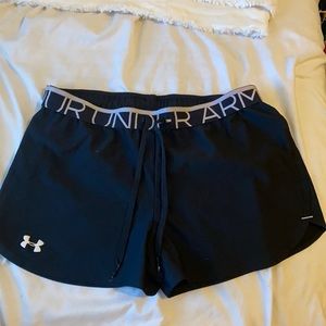 under armor black shorts
